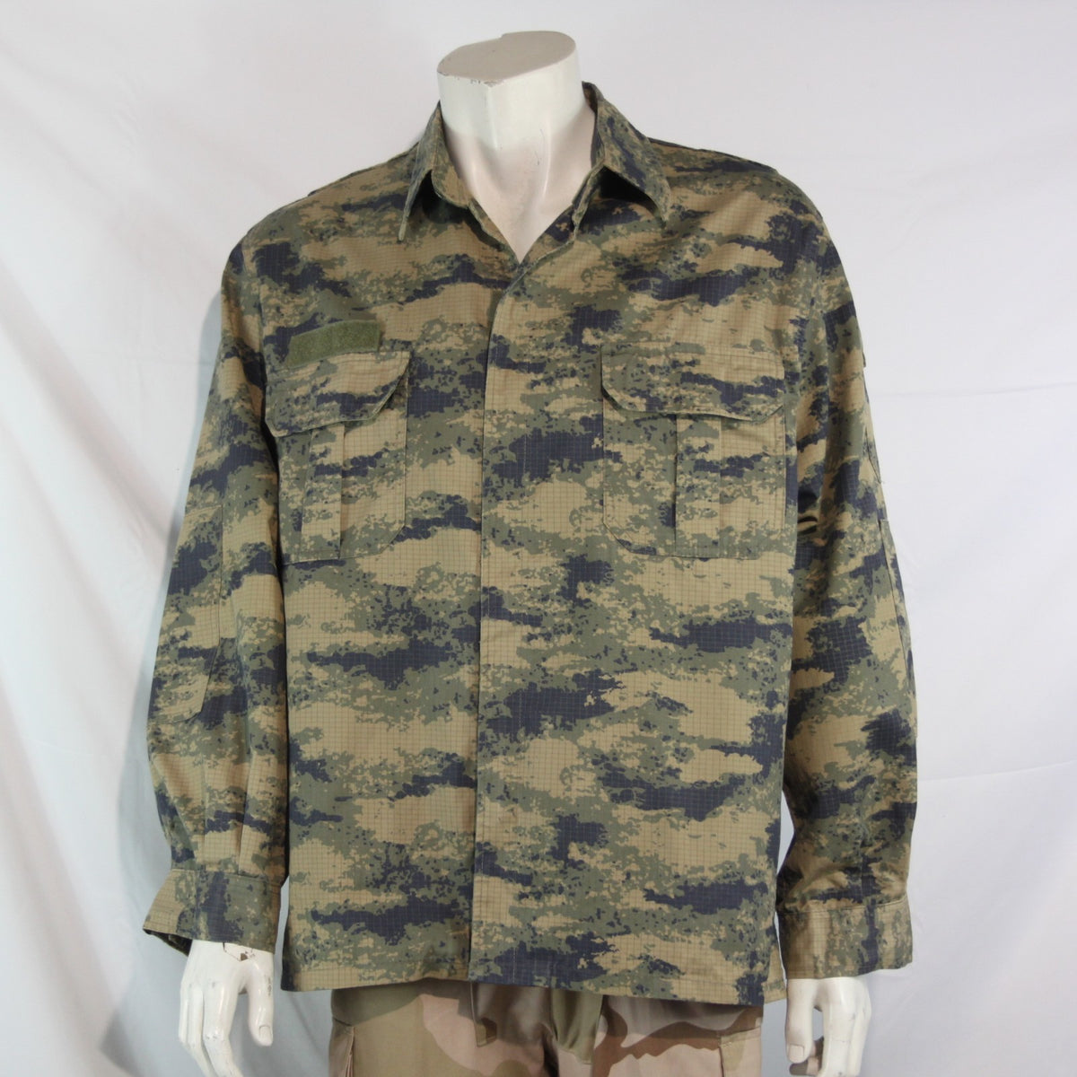 Turkish Airforce Lined Camouflage Heavyweight Shirt Genuine Surplus (4147)