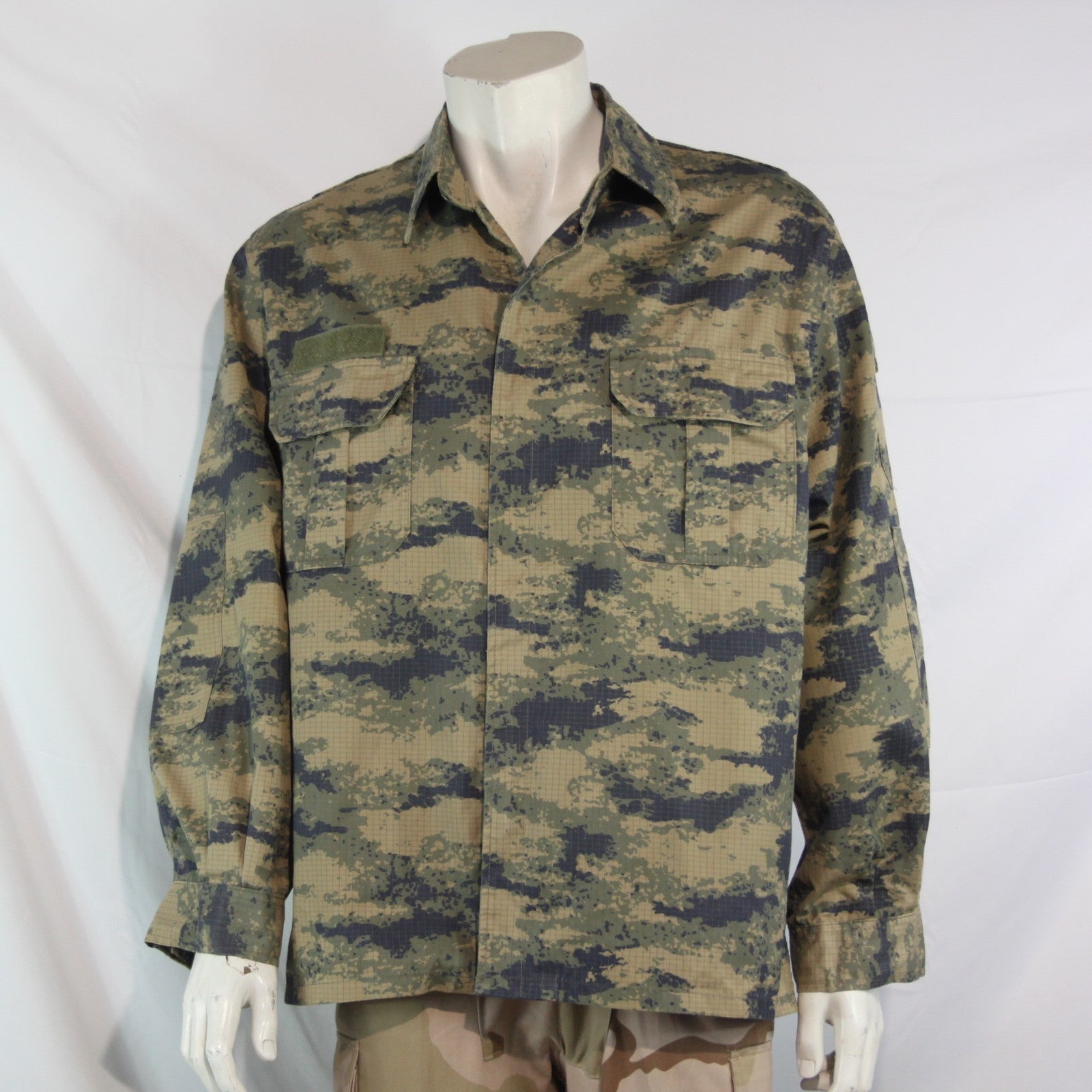Turkish Airforce Lined Camouflage Heavyweight Shirt Genuine Surplus (4147)