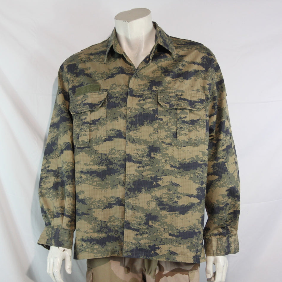 Turkish Airforce Lined Camouflage Heavyweight Shirt Genuine Surplus (4147)