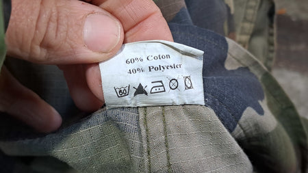 Genuine Surplus French CCE Camouflage Trousers Combats Flat Front 32-34" (3124)