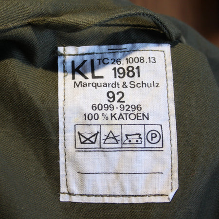 Genuine Surplus Dutch Jacket Converted to Gilet Sleeveless Canvas 34-36"  (4127