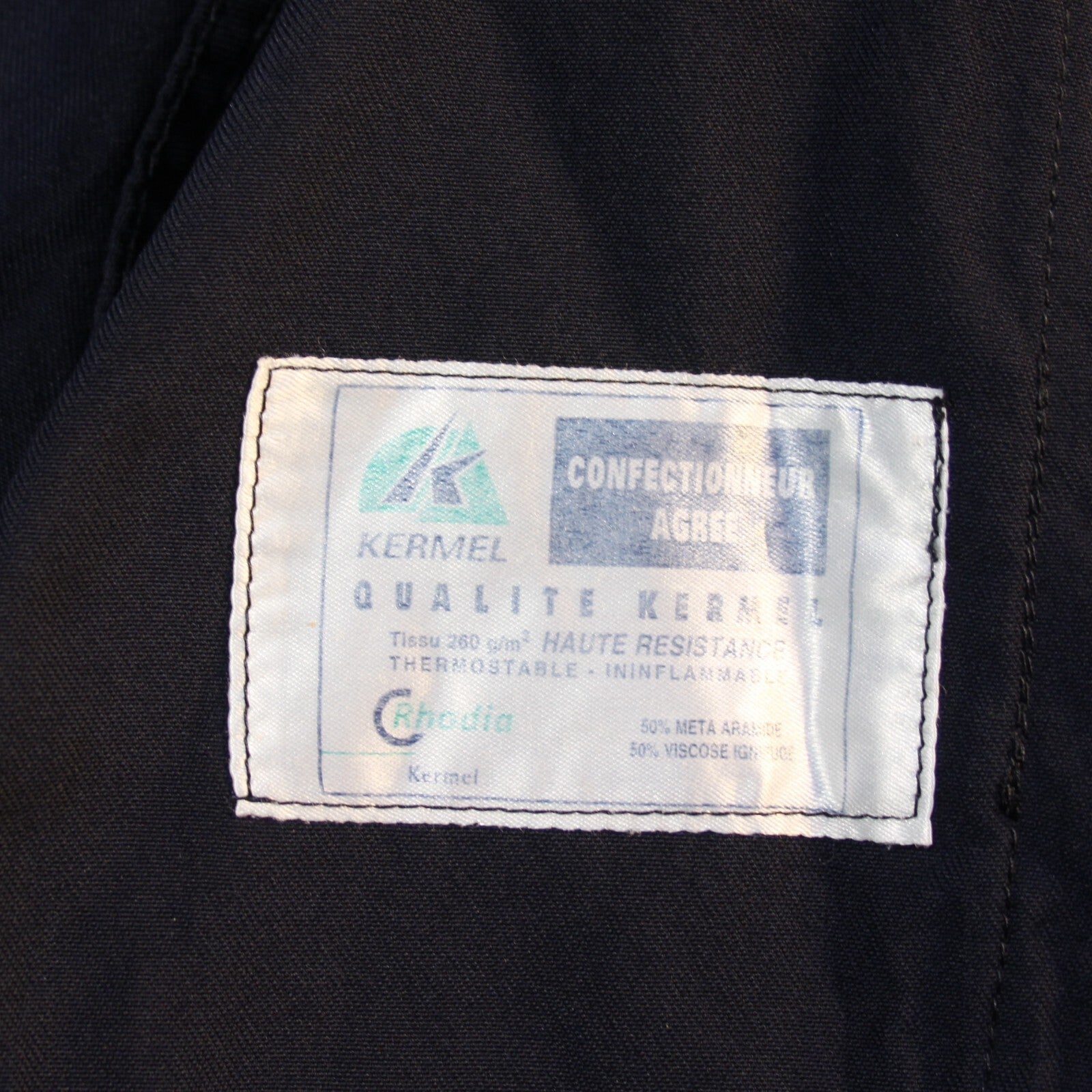 Genuine Surplus French Firefighter Lightweight Jacket Navy Canvas (3165)