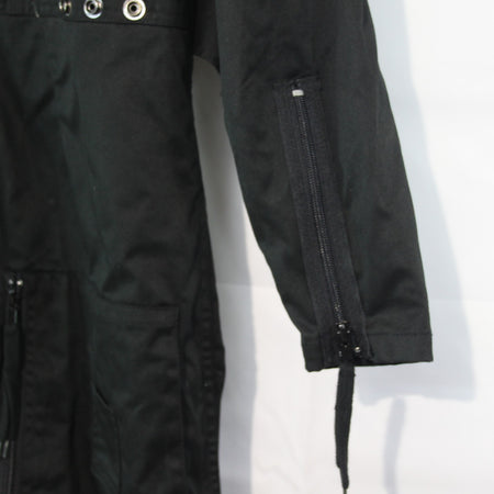 German Military Style Flight Suit Black Coverall Army Airforce 36" Chest (3999)