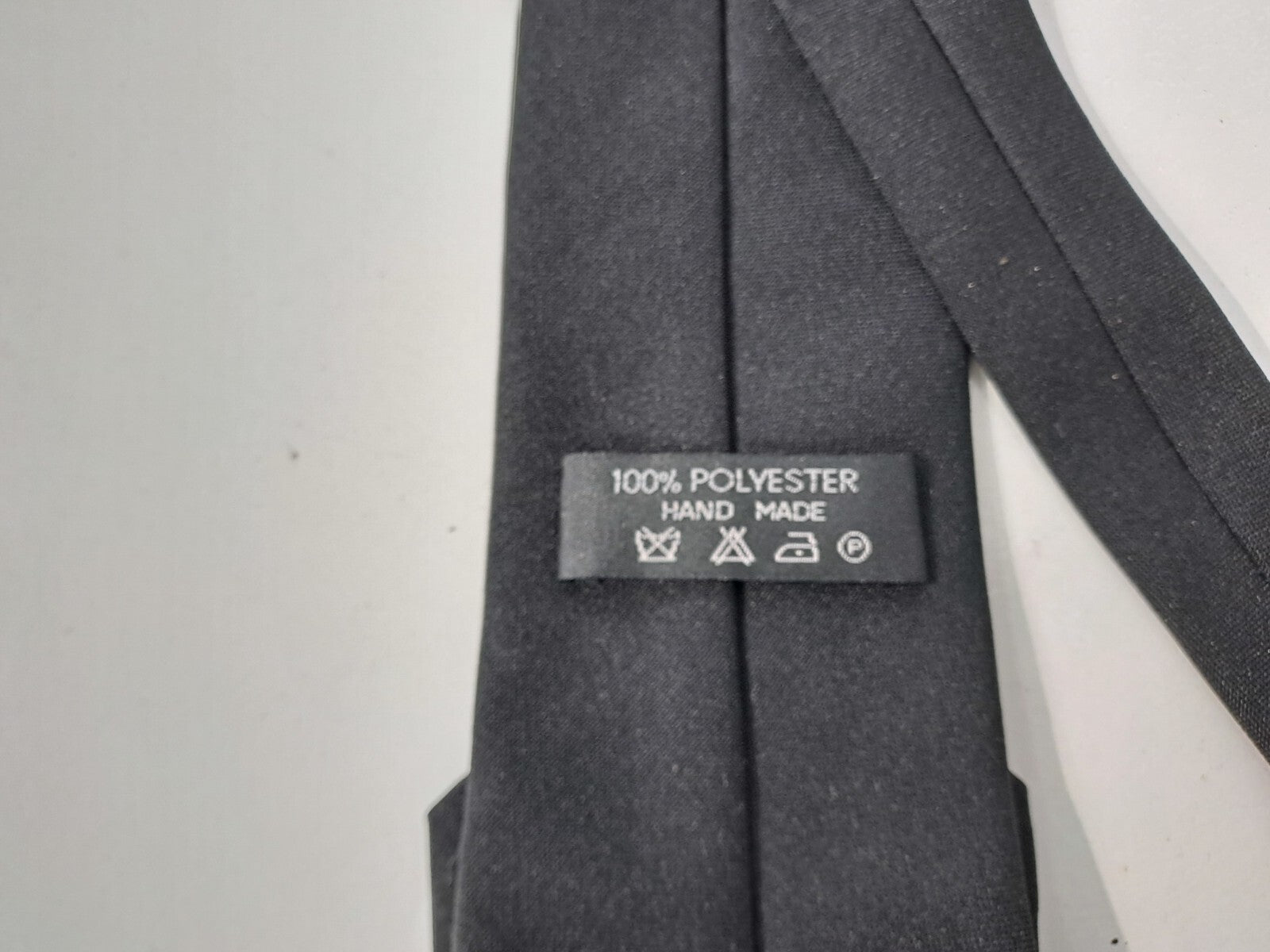 Genuine Surplus British Police Clip On Tie Safety Neck Tie BlackPolyester (1581)