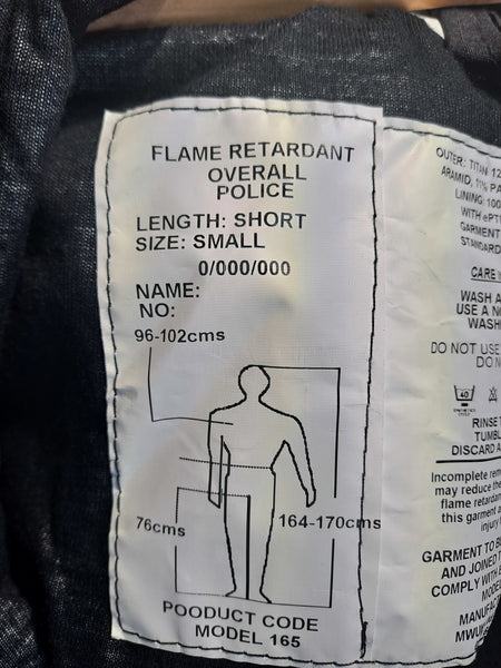 Genuine Surplus British Police FR Overall Fully Lined Padded Knees All Size 2584