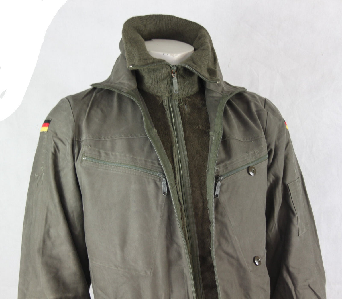 Genuine Surplus German Faux Fur Lined Thermal Tank Suit Flight Suit Overall 