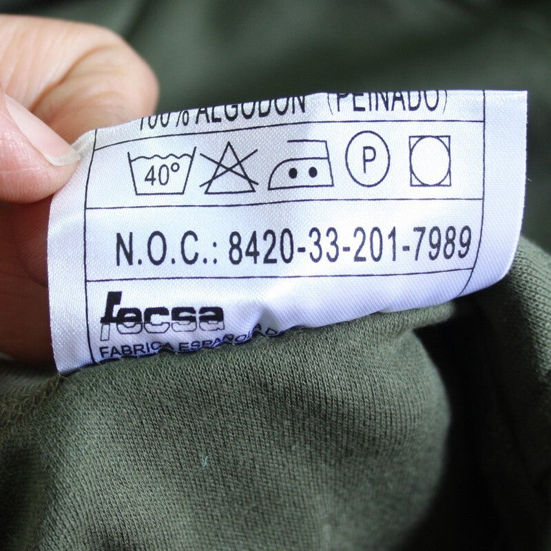 NEW Genuine Surplus Spanish Army Cotton T-Shirt with Insignia Eagle Olive (3280)