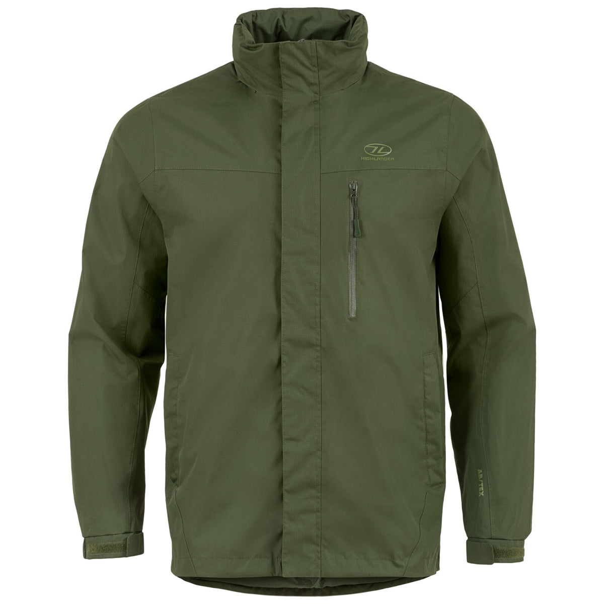 Ex-Display Highlander Kerrera Waterproof Breathable Rain Jacket Coat Slate Green