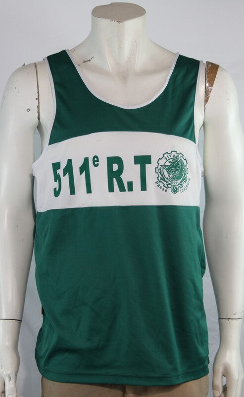 Genuine Surplus French Army Logistics Regiment Singlet Vest Large (2214)