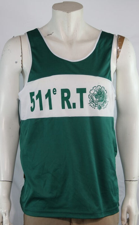 Genuine Surplus French Army Logistics Regiment Singlet Vest Large (2214)