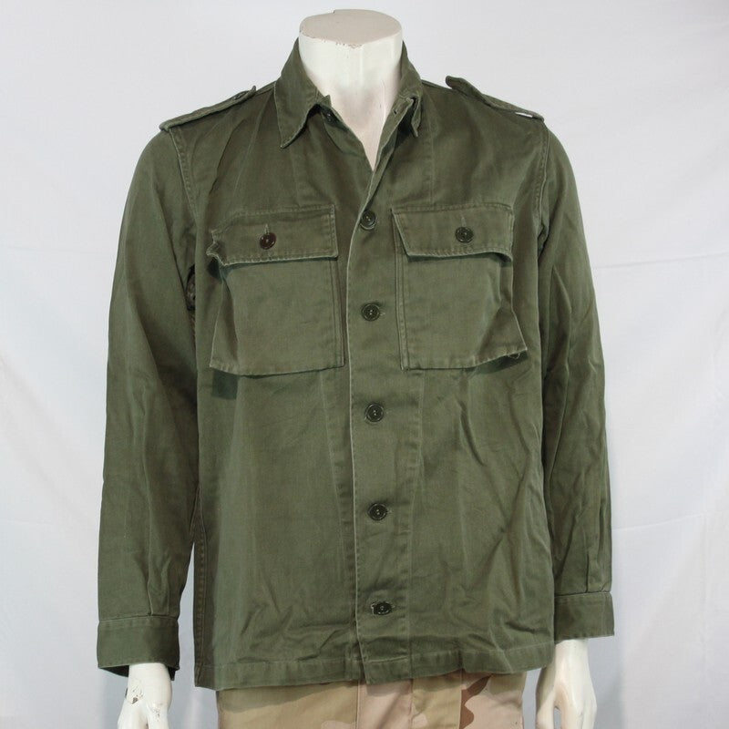 Genuine Surplus Dutch Army Olive Green Vintage Field Shirt Cotton  (3179)