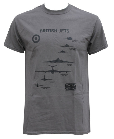 British RAF Jets Exclusive Printed T-Shirt Military Forces Tactical Aviation