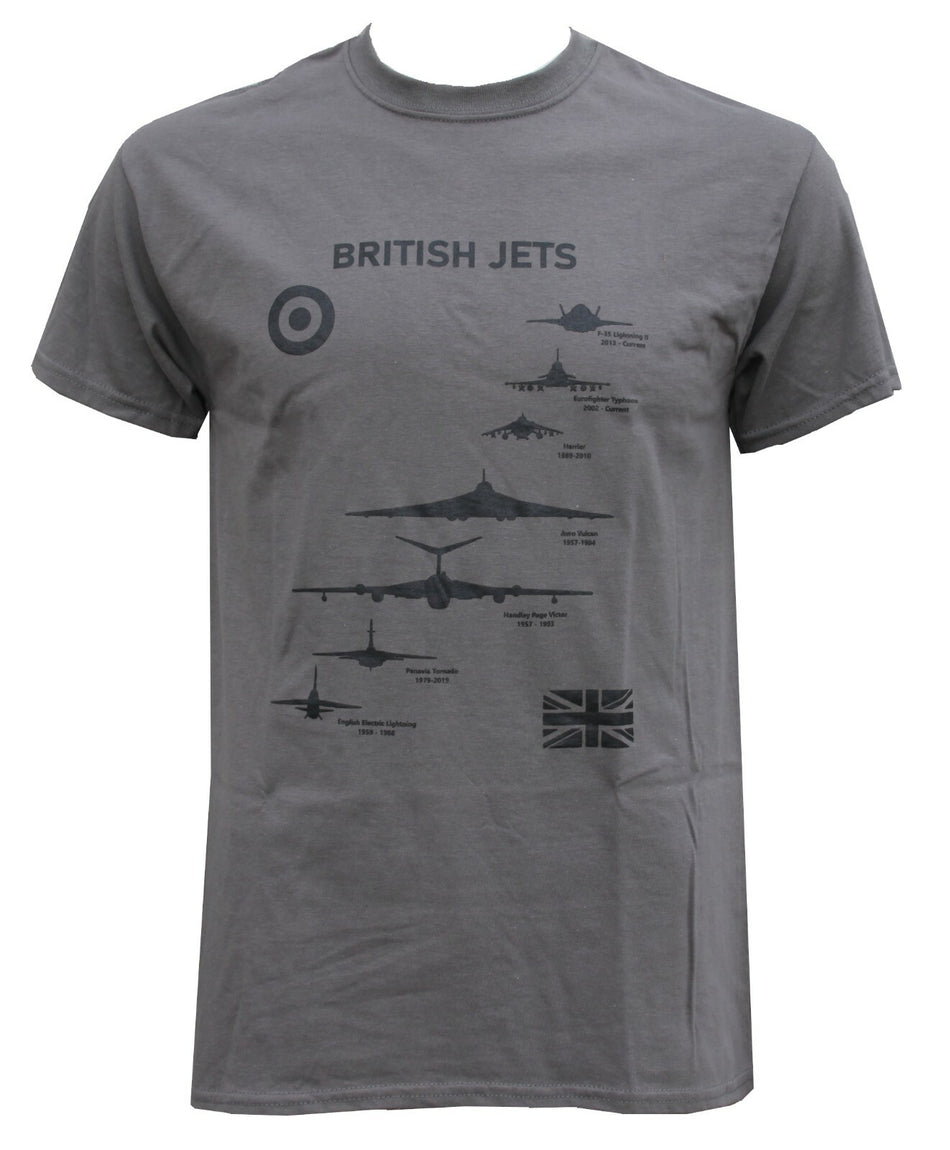 British RAF Jets Exclusive Printed T-Shirt Military Forces Tactical Aviation