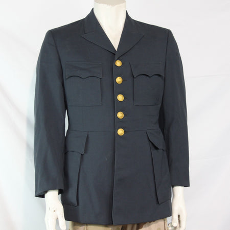 Genuine Surplus Swedish Naval Dress Uniform Jacket Navy 34-36" Chest (3567)