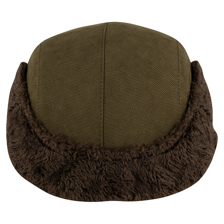 Jack Pyke Brown Alaska Hat All Seasons Faux Fur Ear Flaps Peak Cap Field Cap