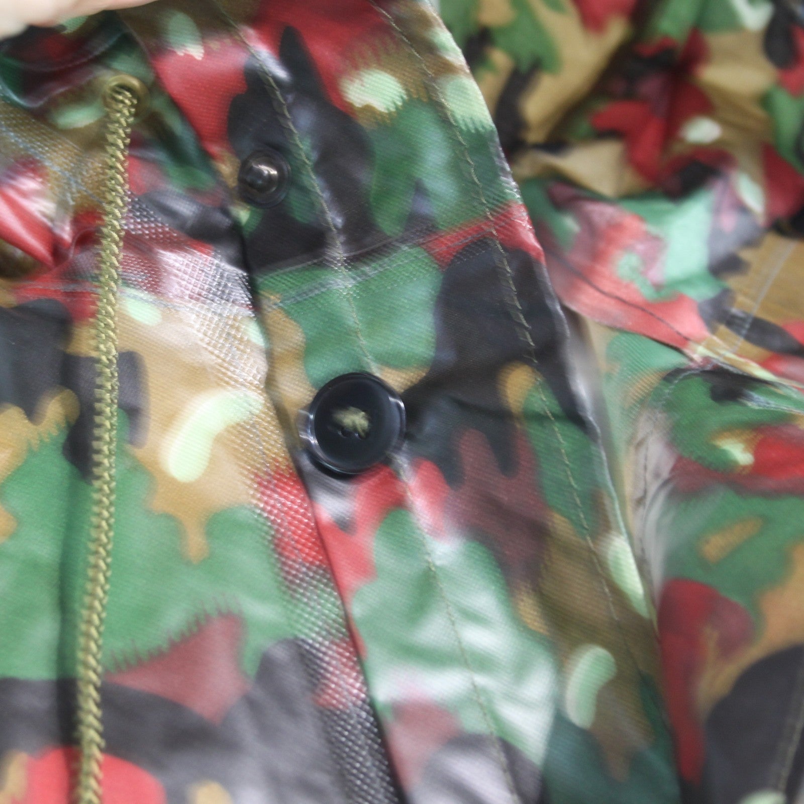 Swiss Army Poncho Cape Waterproof Rubberised Camouflage Genuine Surplus (4242)