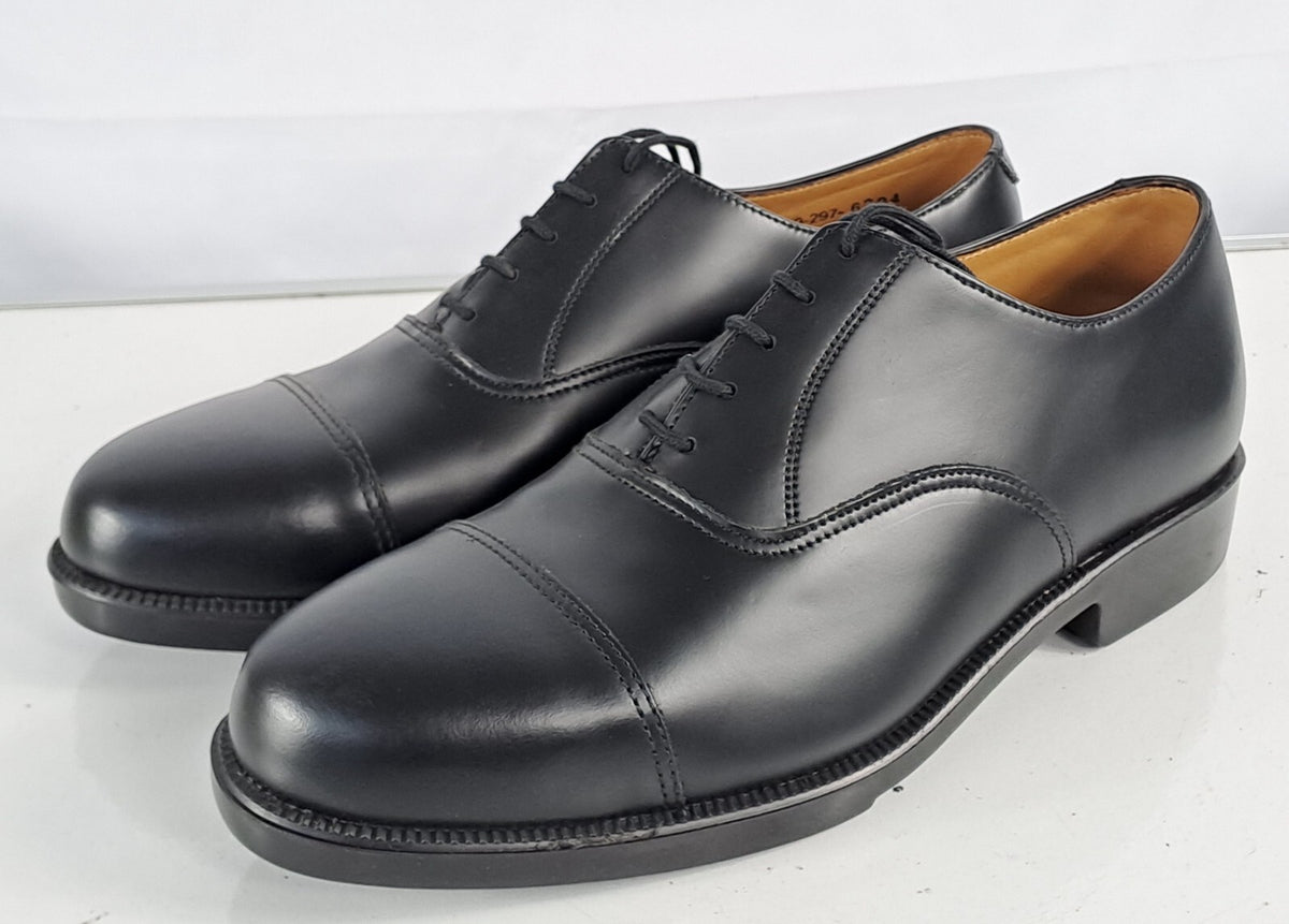 Genuine Surplus British RAF Mens Parade Shoes Formal Black Leather Supergrade