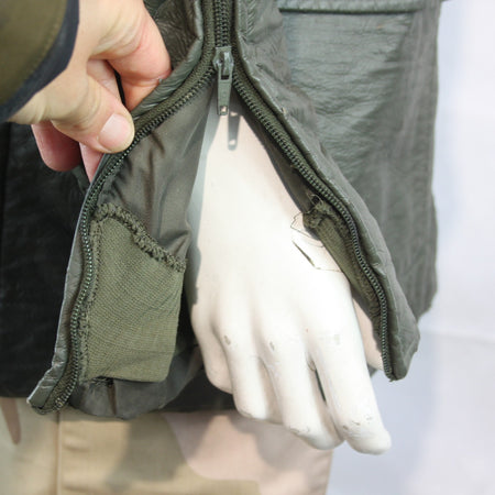 Genuine Surplus French Military Leather Style Cold Weather jacket Olive (3792)