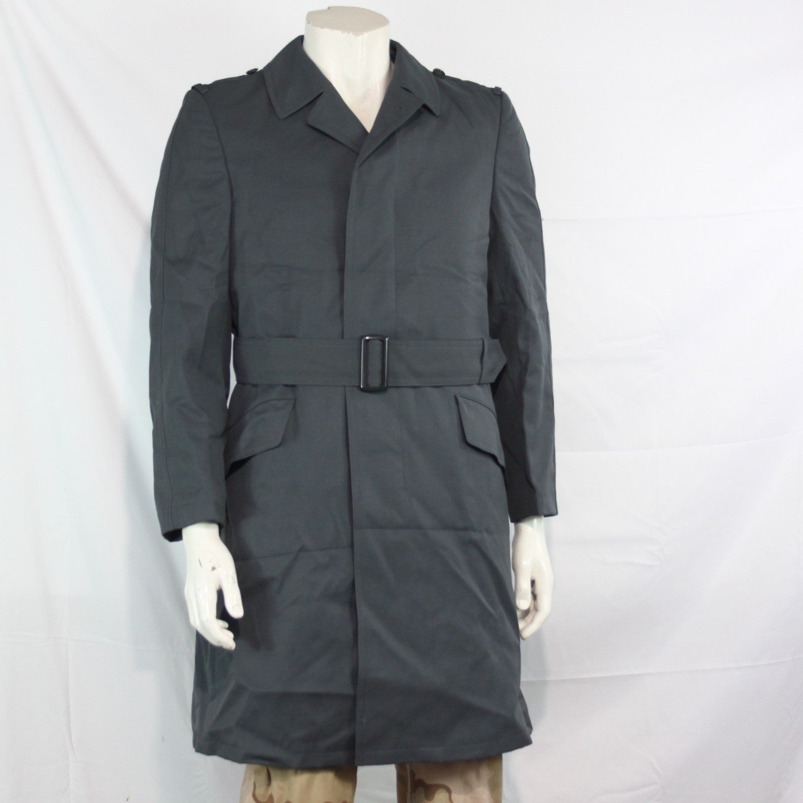 Genuine Surplus German Army Airforce Overcoat Belted Lined 34-36" (3360)