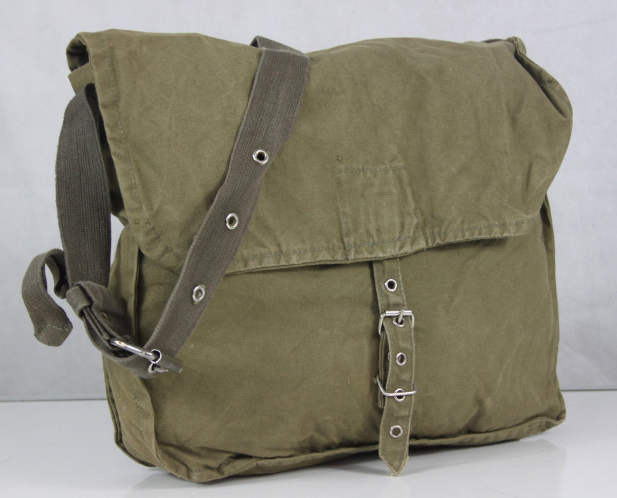 Genuine Surplus Bulgarian Army Side Bag Lightweight Canvas Eyelet Strap (3352