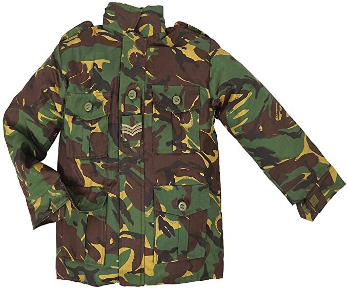 Kids/Boys Army British DPM Padded Quilted Zipped Camo Jacket Size 3-13 Years