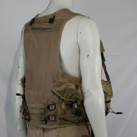 Genuine Surplus British Army Desert Assault Vest Action Vest Pouches Camo 3332