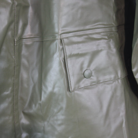 Waterproof Jacket Trouser Set PVC Coated Olive French Army Genuine Surplus(3952)
