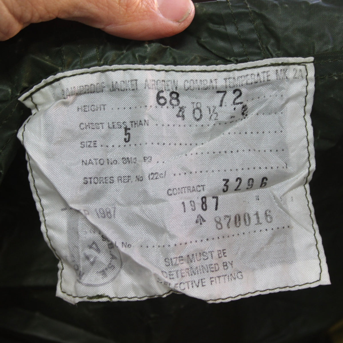 Vintage British Waterproof Aircrew Jacket Genuine Surplus 40" (4305)