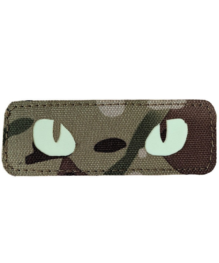 KT Laser Cut Glow in Dark Cats Eyes Patch Military Tactical Hook Loop BTP