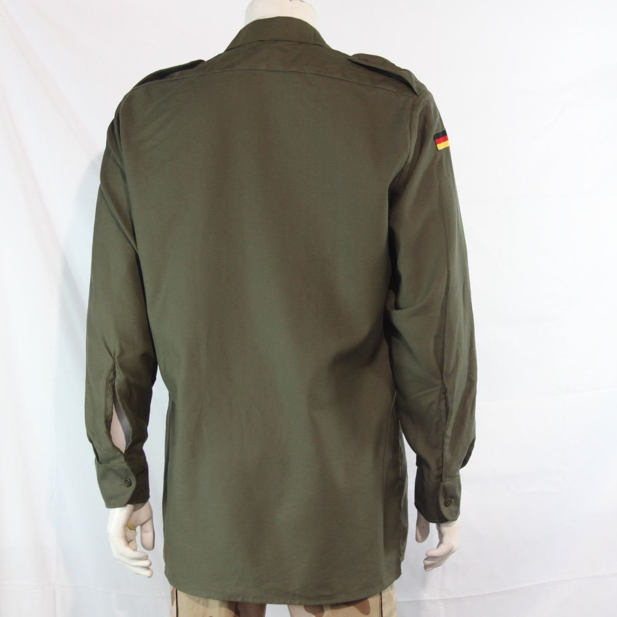 Genuine Surplus German Army Long Sleeve Moleskin Shirt Badged (4264A)