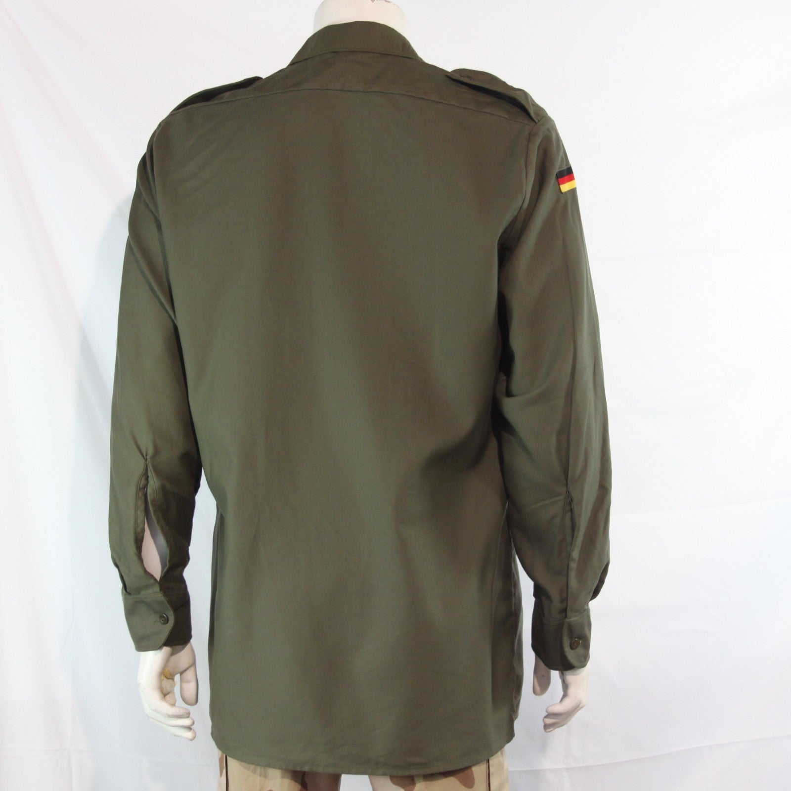 Genuine Surplus German Army Long Sleeve Moleskin Shirt Badged (4264A)