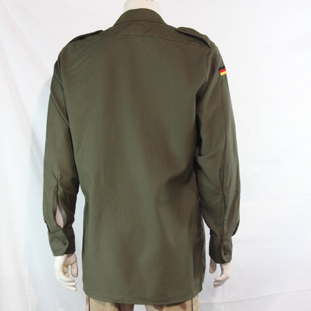 Genuine Surplus German Army Long Sleeve Moleskin Shirt Badged (4264A)