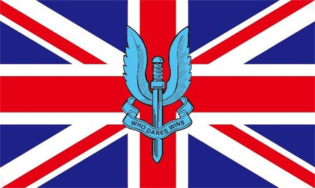 SAS Special Air Service FLAG Union Jack 5' x 3' British Army Regiment Military