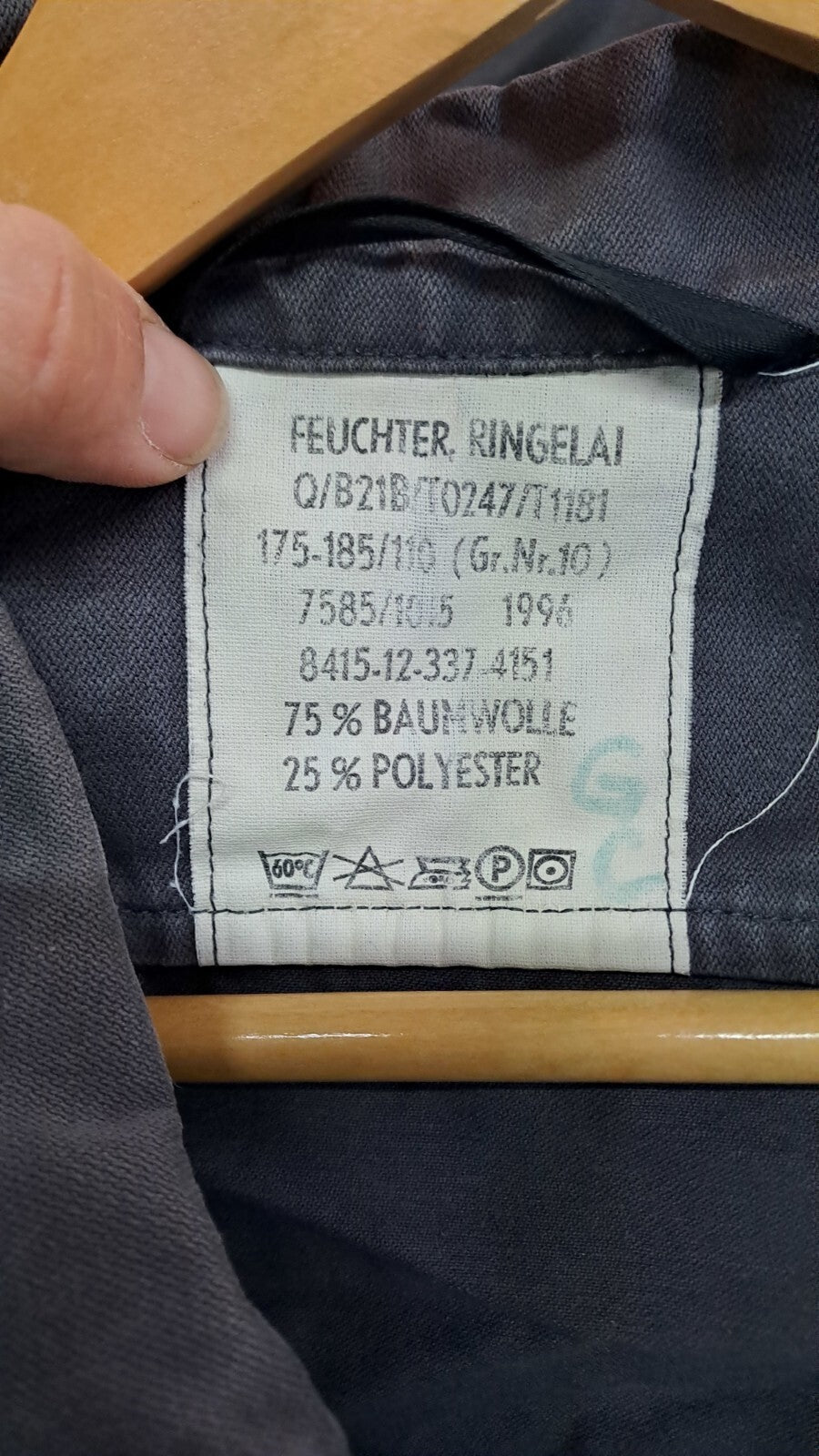 Genuine Surplus German Army Blue Grey Work Jacket 44" (2752)