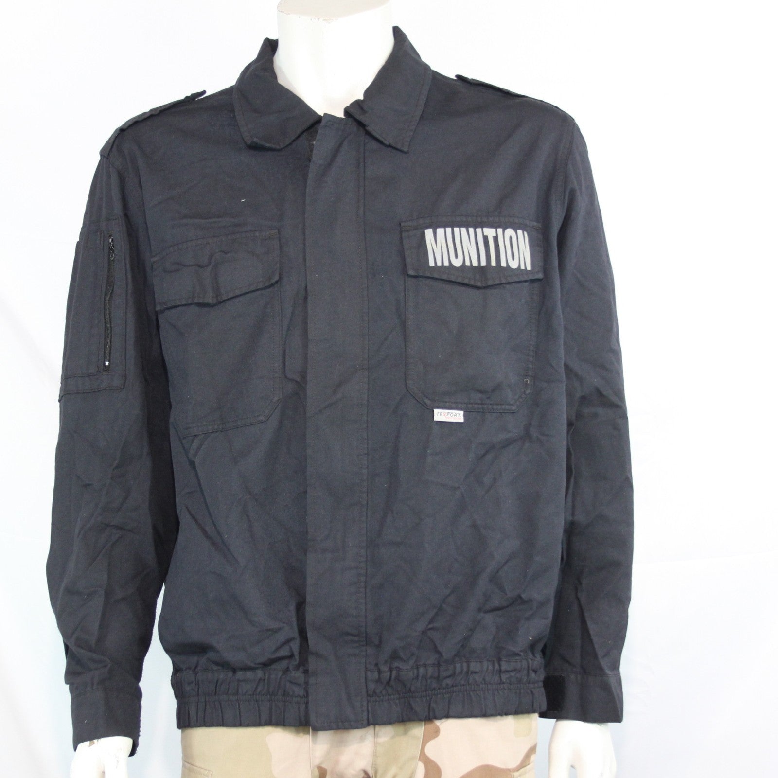 Genuine Surplus Austrian Military Lightweight Jacket Munition Patch Black (3363)