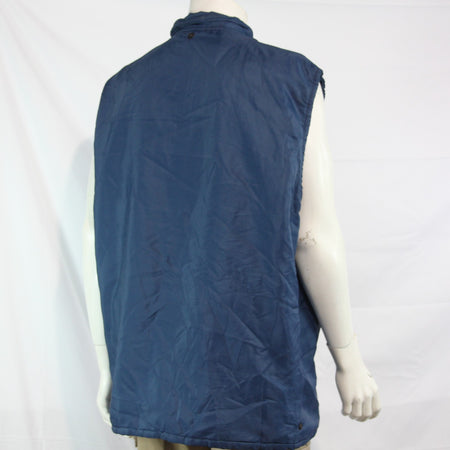 Genuine Surplus Jacket Liner Quilted Blue Thermal Sleeveless Large 42-44" (3734)