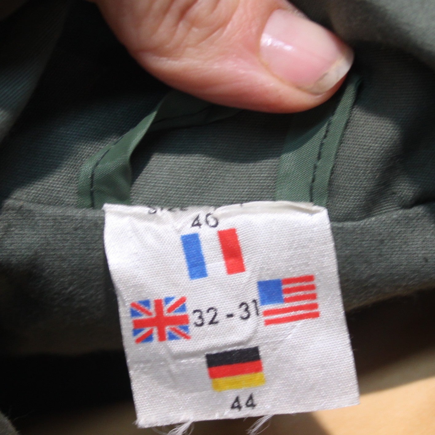 Vintage French Hunting Jacket 32-34" Chest Faded (4040)