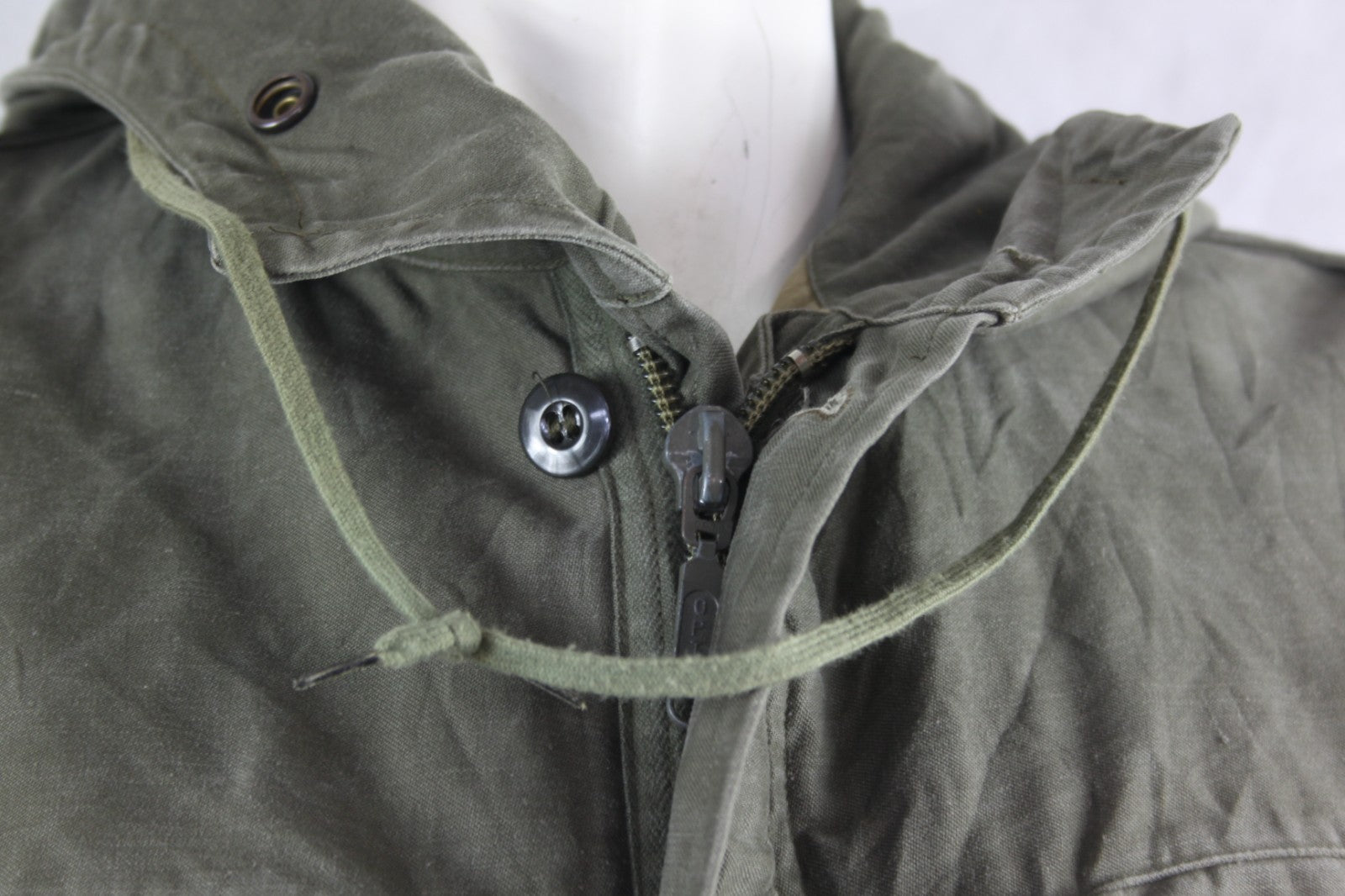 Genuine Surplus German Army Parka Olive Unlined Canvas Military (3741)