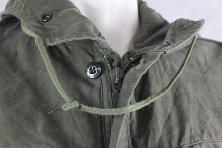 Genuine Surplus German Army Parka Olive Unlined Canvas Military (3741)