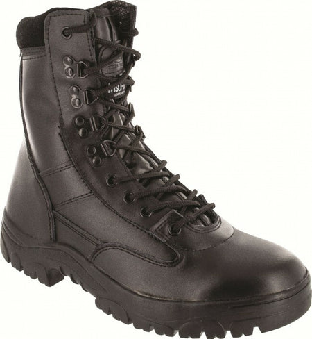 Highlander Delta All Leather Black Patrol Boot  Rubber Sole MOD Cadets 