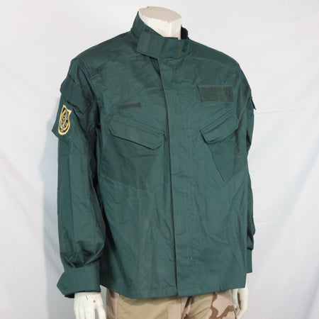 Genuine Surplus Spanish Police Combat Shirt Bottle Green Tactical S/Grade (3178)
