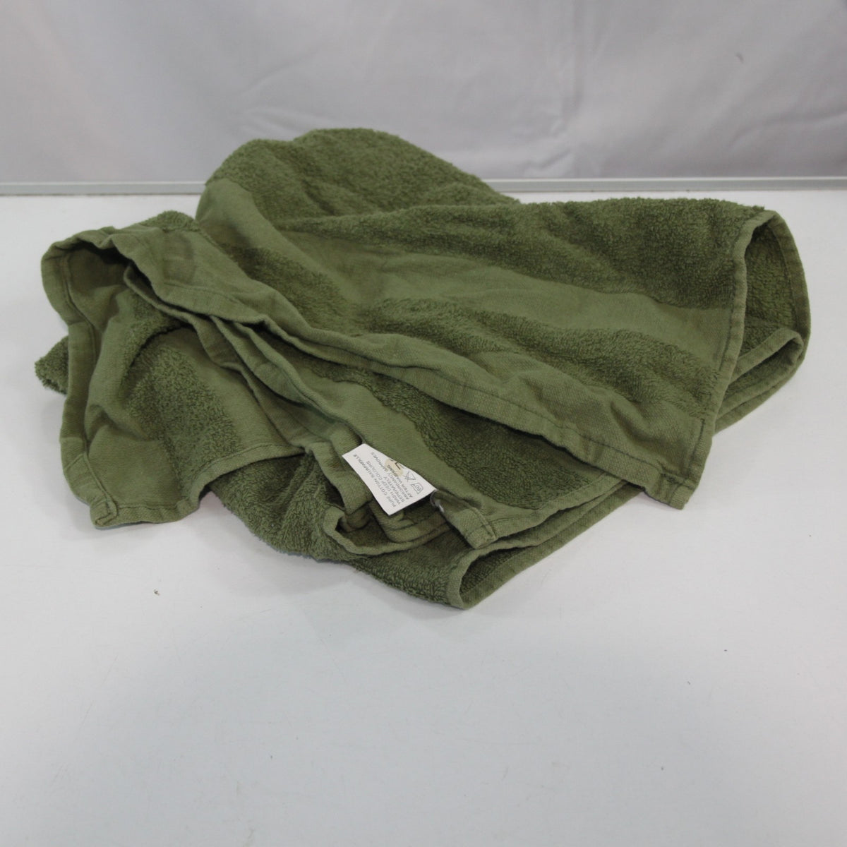 Vintage British Army Green Cotton Towels Genuine Surplus Hand Bath (4444)
