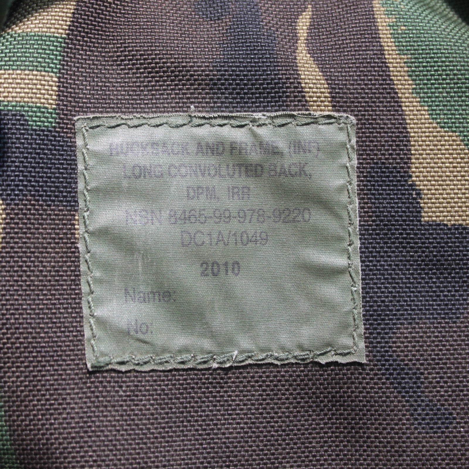 Genuine Surplus British Army Long Back Convoluted Bergen Rucksack DPM (3812)