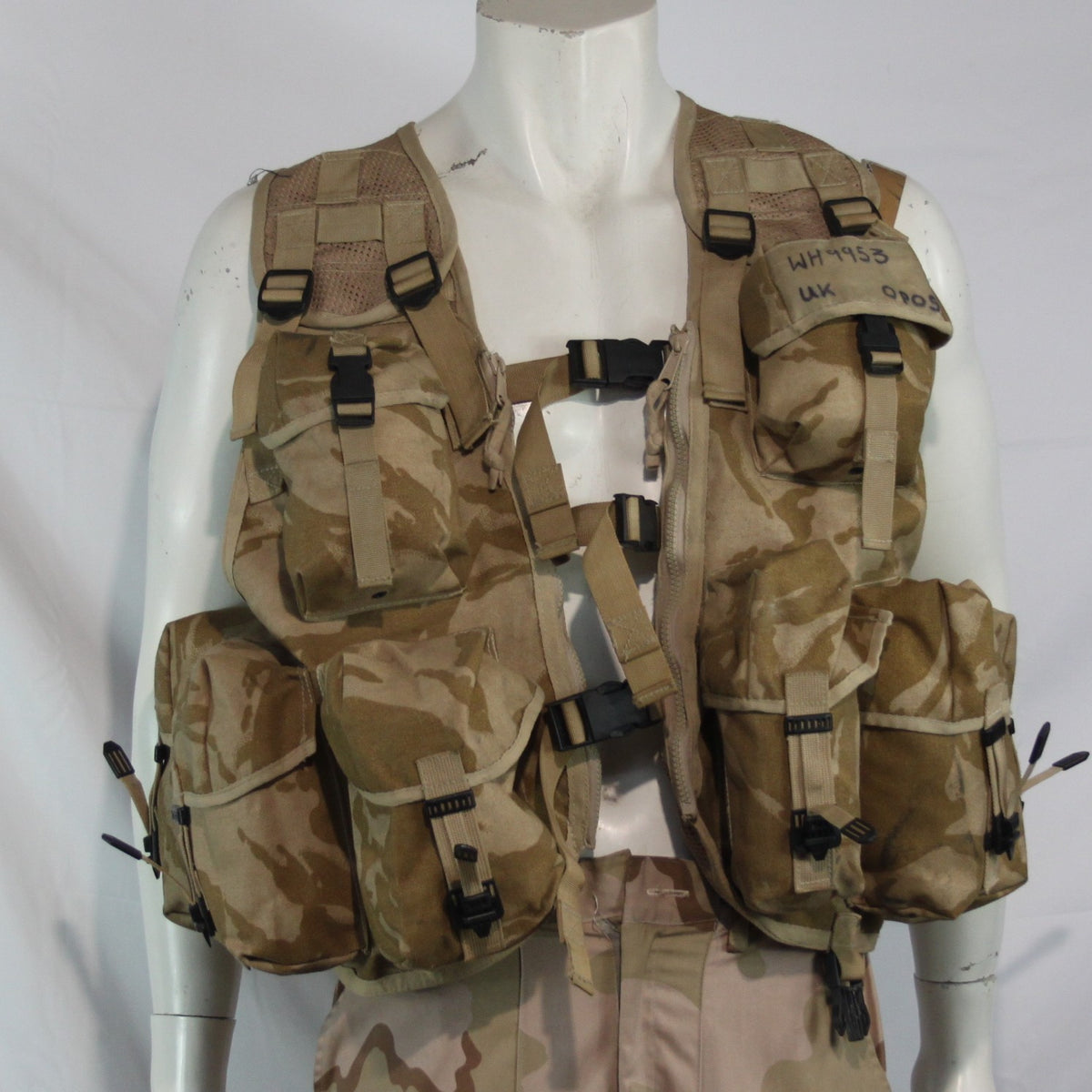 British Army Assault Vest Desert Camouflage DPM Genuine Surplus 3980