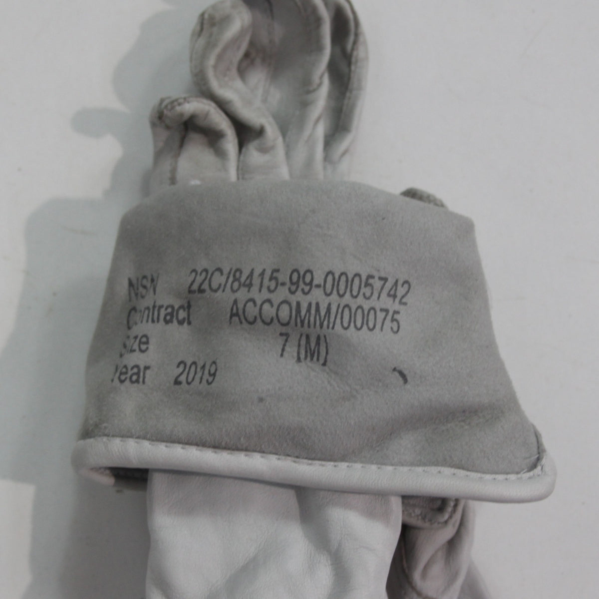 Genuine Surplus British RAF Airforce Flying Gloves Light Grey Size 7 (4344)