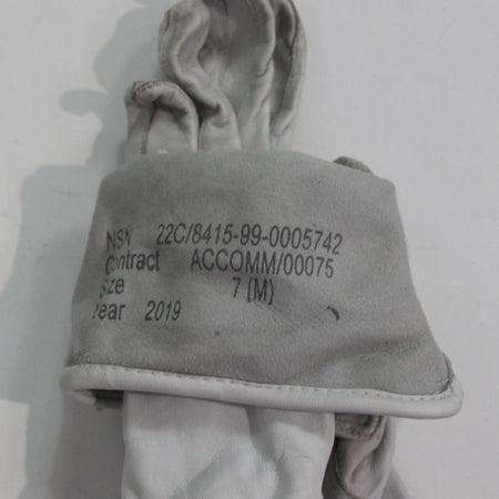 Genuine Surplus British RAF Airforce Flying Gloves Light Grey Size 7 (4344)