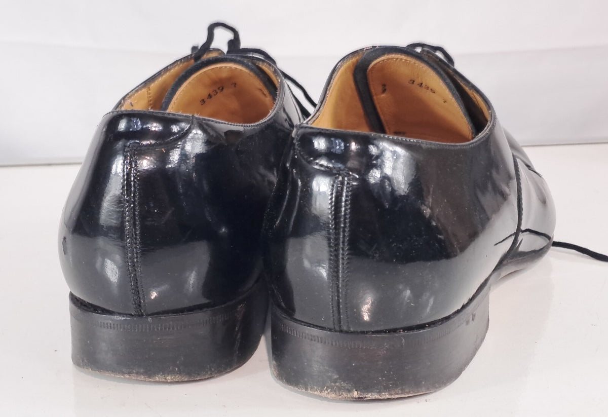 Genuine Surplus British Mens Mess Dress Shoes Formal Black Leather Grade 2 (2410