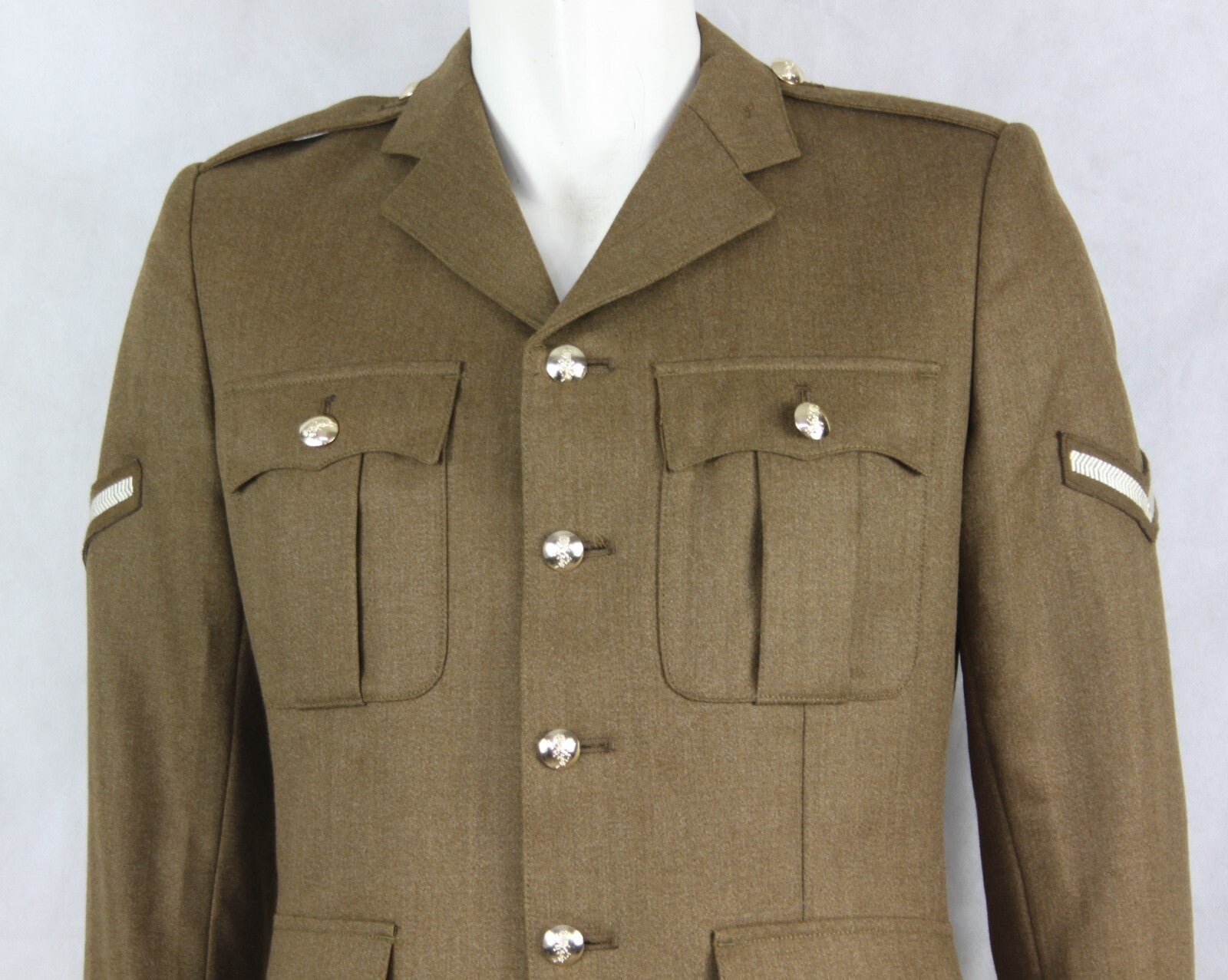 Genuine British Army Uniform Jacket Mens Dress Jacket Tan All Sizes 