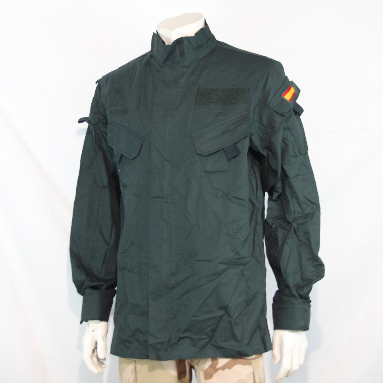 Genuine Surplus Spanish Police Combat Shirt Bottle Green Tactical S/Grade (3180)