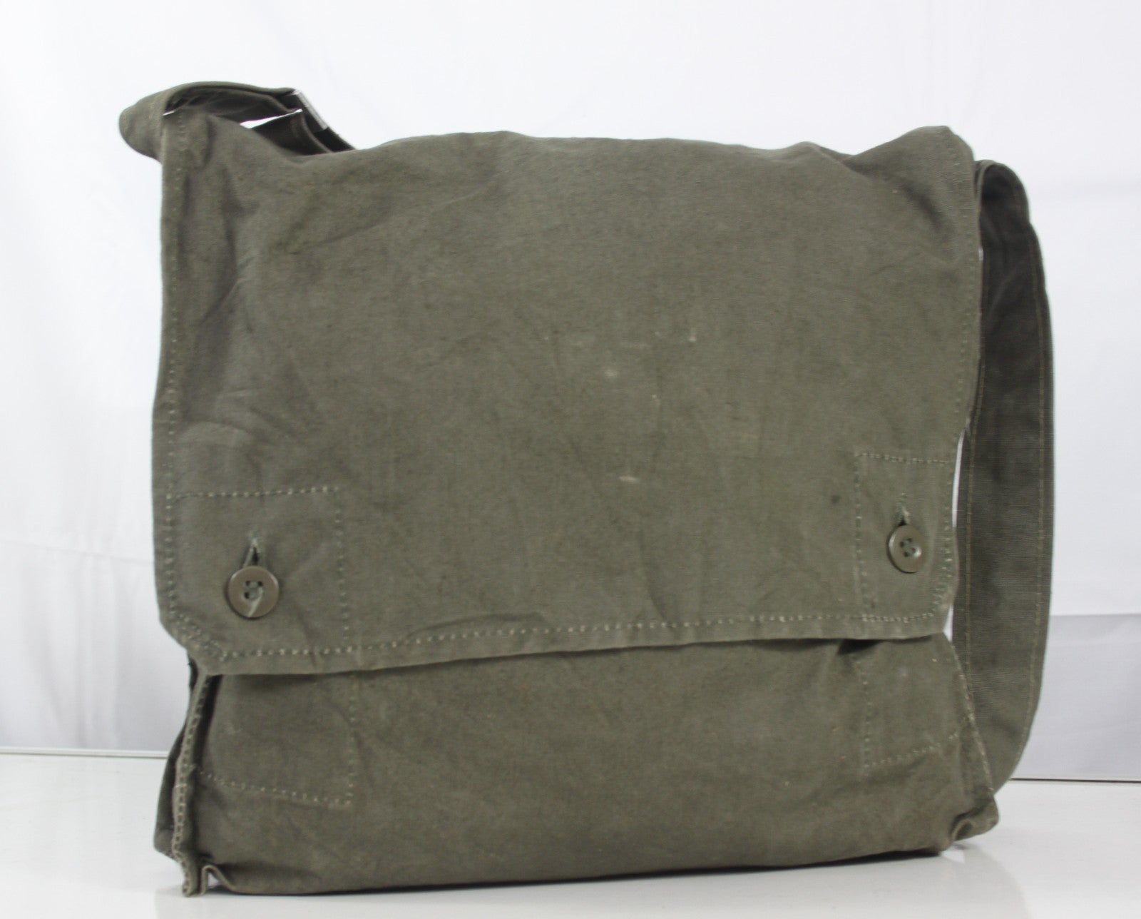 Genuine Surplus Croatian Side Bag Vintage Lightweight Canvas Olive Shoulder 3350
